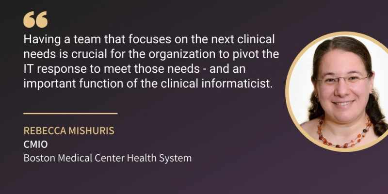 Rebecca Mishuris, CMIO, Boston Medical Center Health System