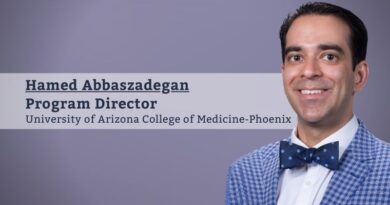 Hamed Abbaszadegan, MD, MBA, FACP, FAMIA, Program Director, Clinical Informatics Fellowship Program, University of Arizona College of Medicine-Phoenix