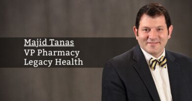 Majid Tanas, PharmD, MHA, MS, VP Pharmacy, Legacy Health