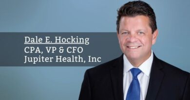 Dale E. Hocking, CPA, VP & CFO, Jupiter Health, Inc