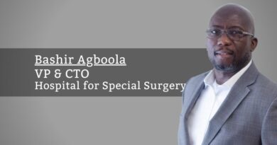 Bashir Agboola, VP & CTO, Hospital for Special Surgery
