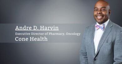 Andre D. Harvin, PharmD, MS, Executive Director of Pharmacy, Oncology, Cone Health