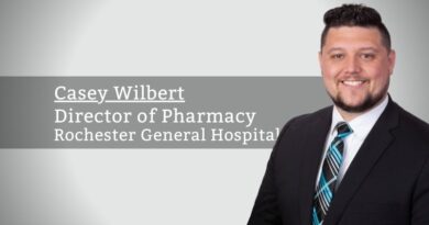 Casey Wilbert, PharmD, MBA, BCPS, Director of Pharmacy, Rochester General Hospital