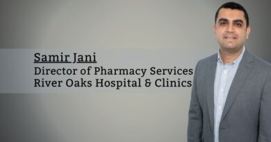 Samir Jani, Director of Pharmacy Services, River Oaks Hospital & Clinics