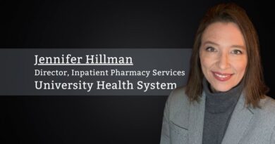 Jennifer Hillman, MBA, PharmD, Director, Inpatient Pharmacy Services, University Health System